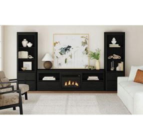 Camelot Black 82" TV Stand