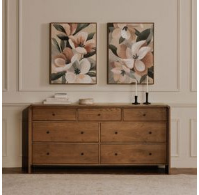 Riley Oak 7 Drawer Dresser