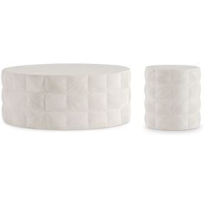 Ballantyne Natural Stonecast Outdoor Occasional Table Set