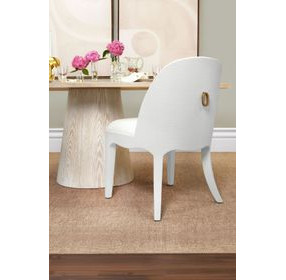 Sadie White Performance Fabric Dining Chair