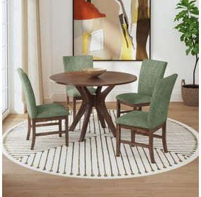 Veronica Avocado Upholstered Dining Side Chair Set of 2