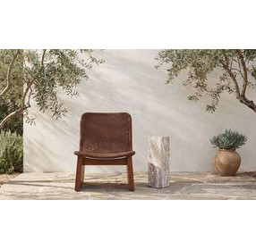 Nix Green Outdoor Rectangular Side Table