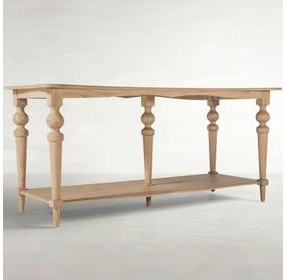 Nirvana Brushed Blonde Natural Console Table