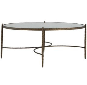 Lyra Aged Brass Coffee Table