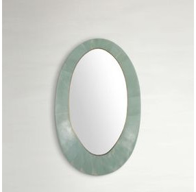 Viola Seafoam Oval Accent Mirror
