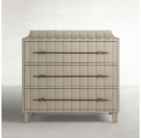 Merigold Sesame White 3 Drawer Chest
