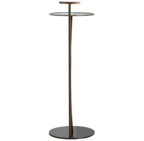 Amari Brushed Brass Round Drink Table