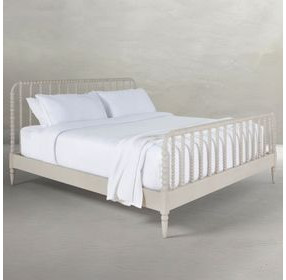 Jennifer Sesame White Queen Panel Bed