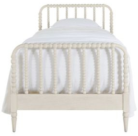 Jennifer Sesame White Twin Panel Bed