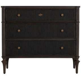 Andrea Dark Stained Oak 3 Drawer Chest