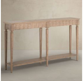 Peterson Bleached Natural Rectangular Long Console Table