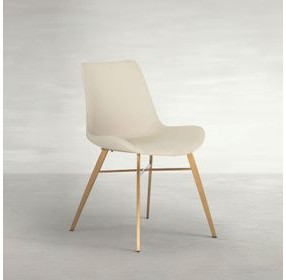 Hines White Upholstered Dining Chair