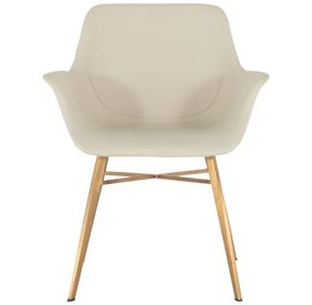 Channing White Upholstered Dining Chair