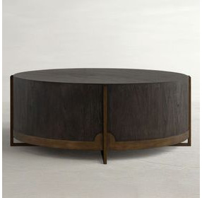 Clifton Cerused Forest Black Round Cocktail Table
