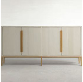 Robinson Sesame White and Stained Gold 4 Door Sideboard
