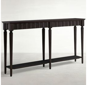 Peterson Dark Stained Oak Rectangular Long Console Table