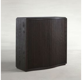 Theodore Dark Stained Oak Rectangular Short Console Table