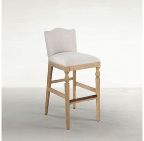 Gaston Slipaway Sand Performance Fabric Bar Stool