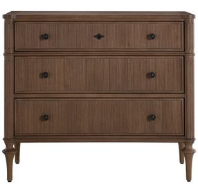 Andrea Satin Oak 3 Drawer Chest