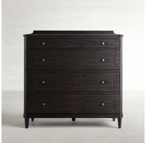 Glenwood Cerused Brown and Agros White 4 Drawer Chest