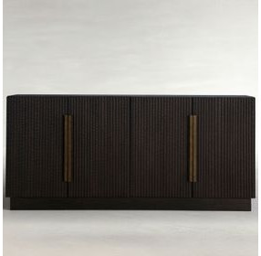 Diego Dark Stained Oak 4 Door Sideboard