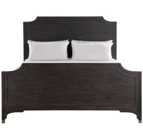 Alexandra Cerused Forest Black King Panel Bed