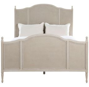 Caroline Cerused White Panel Bedroom Set
