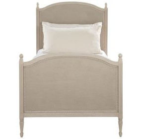 Caroline Cerused White Kids Panel Bedroom Set