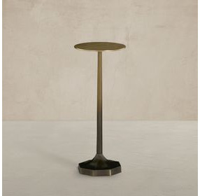Ombre Faded Bronze Round Drink Table