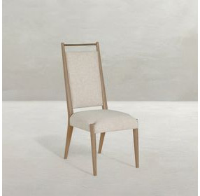 Highland Dawn and Sand Performance Fabric Upholstered Dining Side Chair