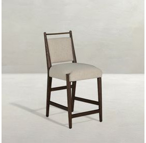 Highland Dusk and Sand Performance Fabric Upholstered Counter Height Stool