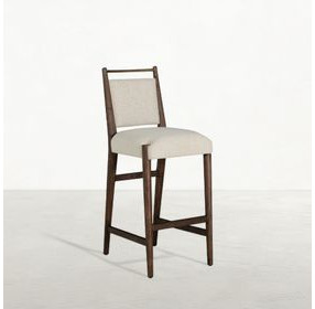 Highland Dusk and Sand Performance Fabric Upholstered Bar Stool