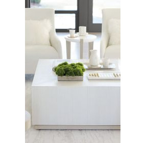 Axiom Linear Grey And White Plaster Round Chairside Table