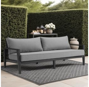 Cayman Dark Gray 80" Outdoor Sofa