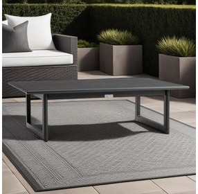 Cayman Black Outdoor Rectangular Cocktail Table