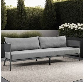 Menorca Dark Gray 94" Outdoor Sofa