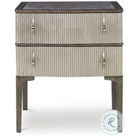 Edison Light And Dark Gray Nightstand