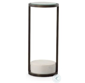 Vista Clear Glass And Oil Rubbed Bronze Spot Table