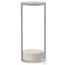 Vista Clear Glass And Polished Nickel Spot Table