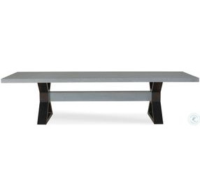 Open Sky Grey And Oil Rubbed Bronze 120" Dining Table