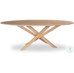 Open Sky Natural 88" Oval Dining Table