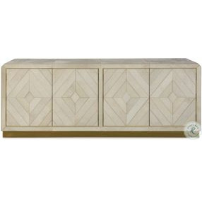 Maya Off White And Grey Hair On Hide Credenza