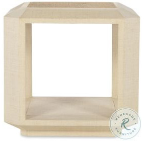 Randolph Cream And Natural End Table