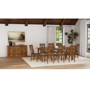 Silverdale Russet Extendable Rectangular Dining Room Set