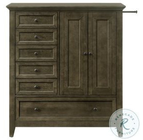 San Mateo Youth Gray 6 Drawer 1 Door Chifferobe