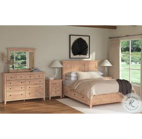 San Mateo Wheat Queen Storage Panel Bed