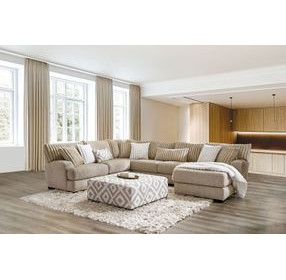 Loughton Light Brown 139" Sectional