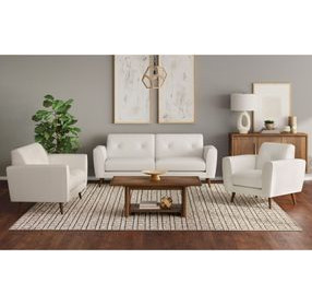 Symphony White 86" Sofa