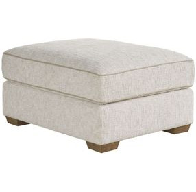Sophie Beige Performance Fabric Rectangular Ottoman