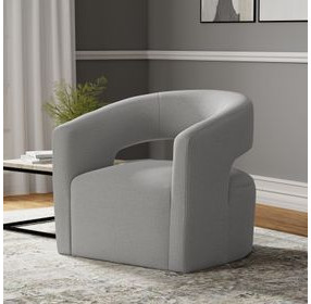 Orbit Dame Dove Open Back Accent Chair